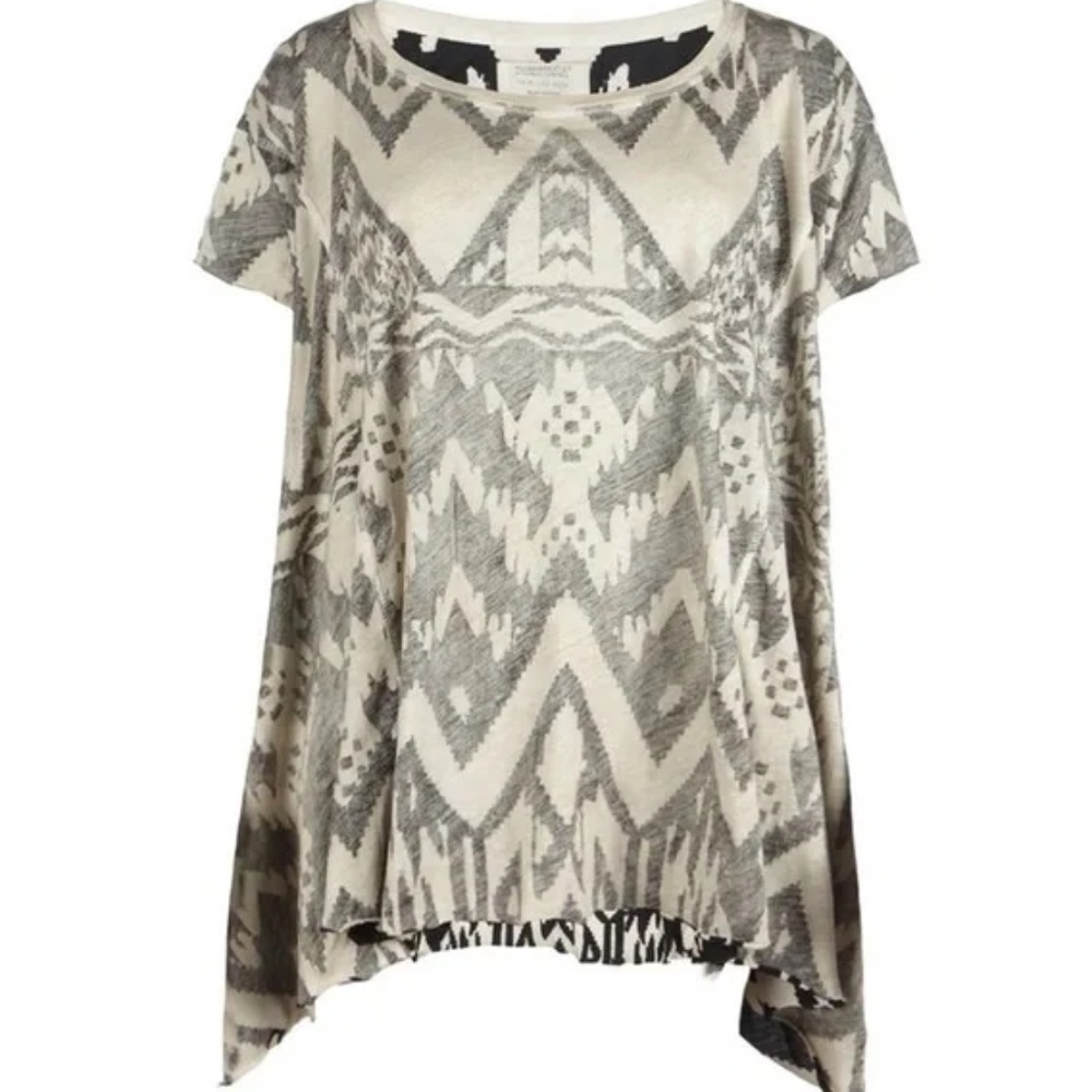 AllSaints Aztec Print Blanket Tee